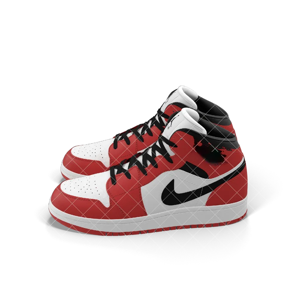 Nike Air Jordan 1 Kırmızı Siyah Spor Ayakkabı 